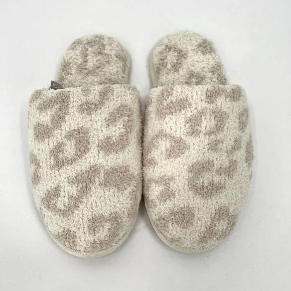 BAREFOOT DREAMS CozyChic Barefoot In the Wild Slipper Cream Stone Small NWT - Picture 3 of 10